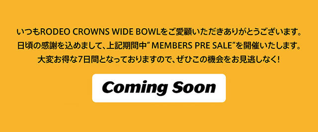 MEMBERS PRE SALE｜バロックジャパンリミテッド 公式通販サイト SHEL