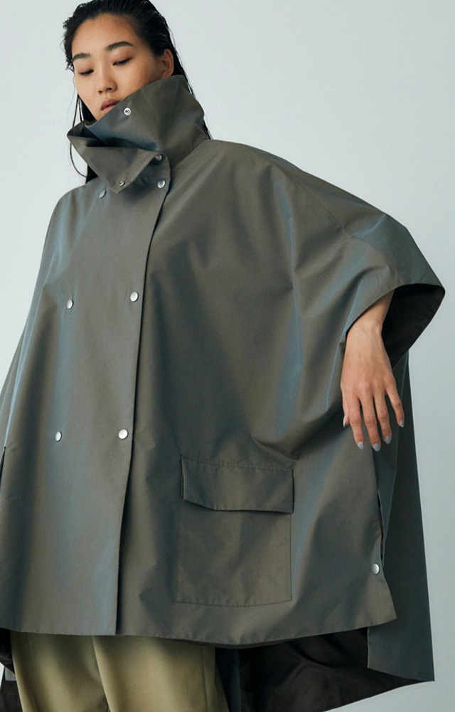 RIM.ARK spring coat standcollar poncho 【公式通販】