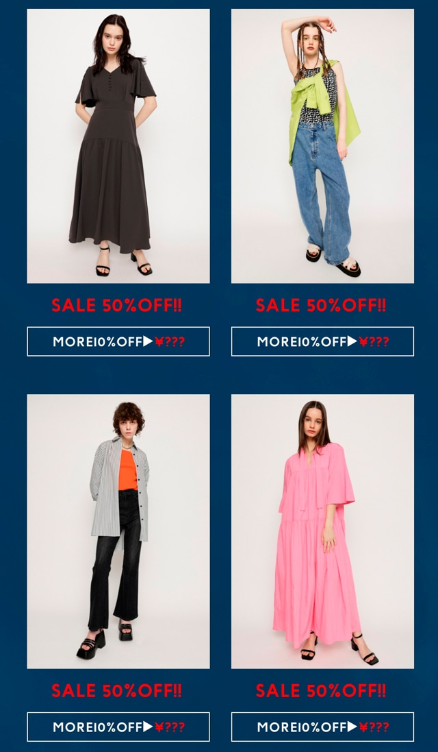 6時間限定!!NIGHT TIME SALE MORE10％OFF｜バロックジャパンリミテッド