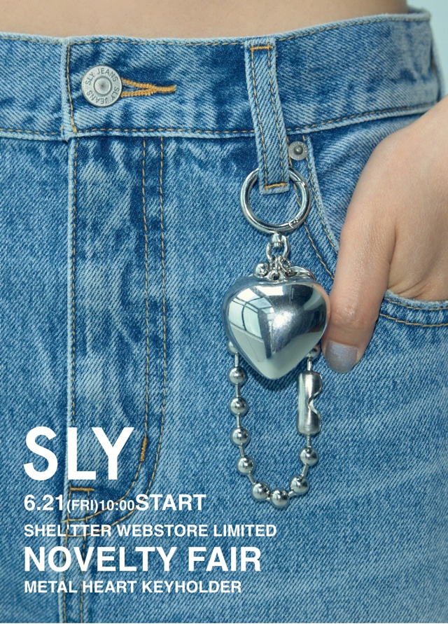 Sheller 今期新品 完売ベアトップ SHEL'TTER WEBSTORE LIMITED NOVELTY METAL HEART KEYHOLDER 6.21FRI10