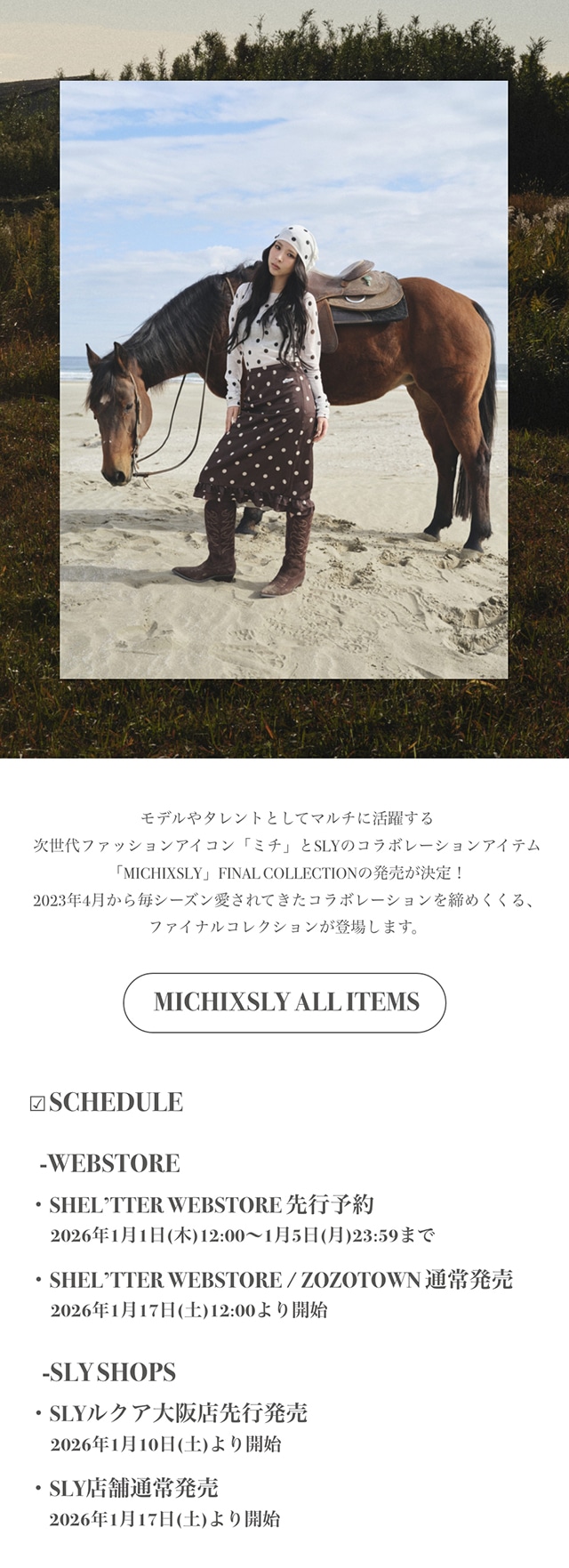 MICHIXSLY final collection LOOK｜バロックジャパンリミテッド 公式