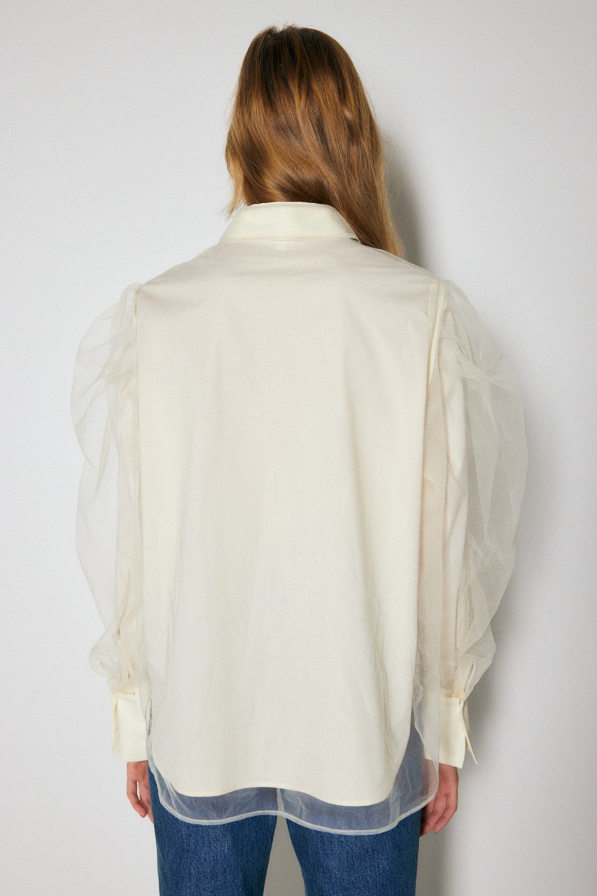 MOUSSY | 【HOLIDAY COLLECTION】TULLE LAYERED シャツ (シャツ 