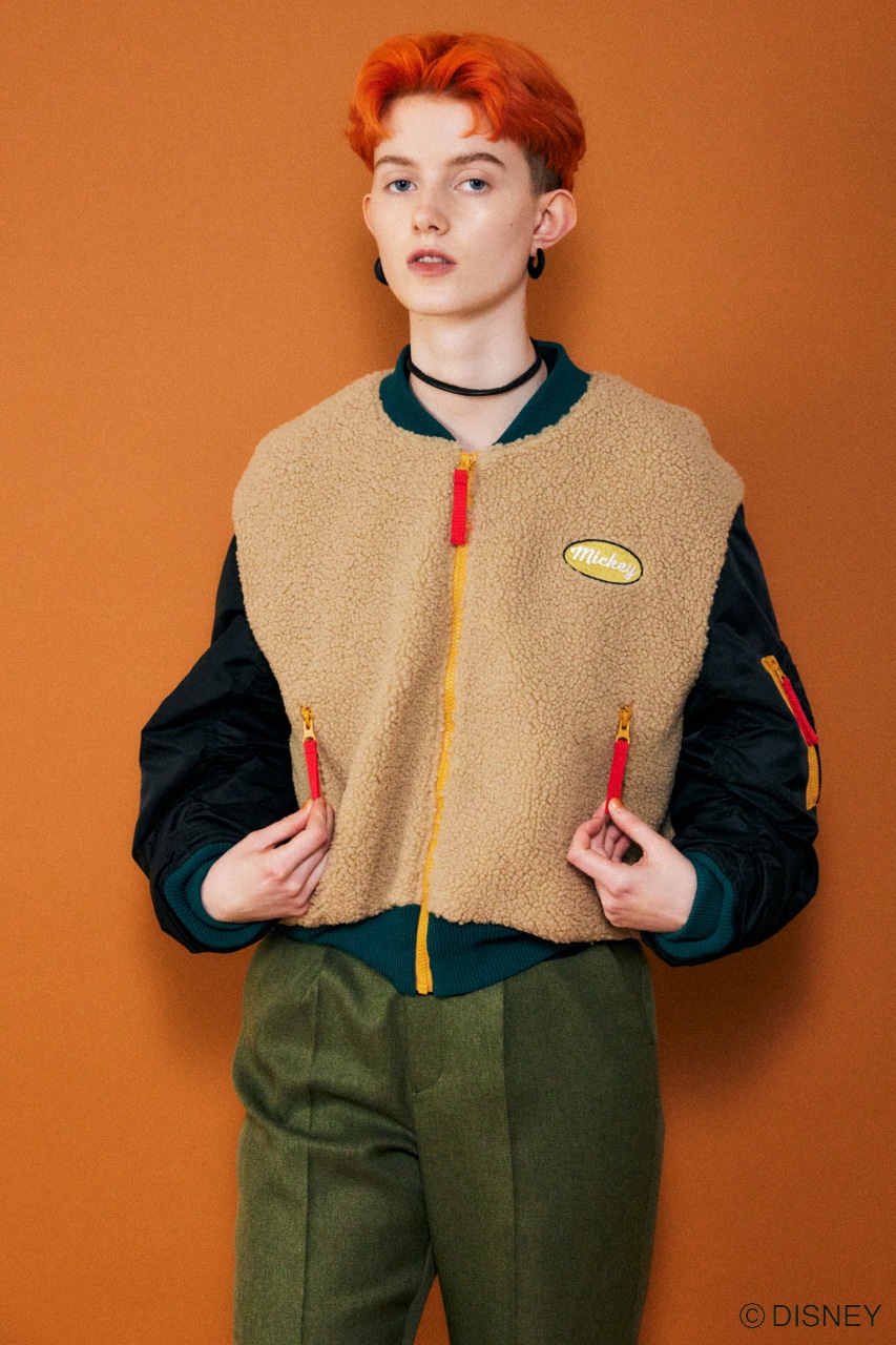 Disney SERIES CREATED by MOUSSY | MD MICKEY BOA BLOUSON (ブルゾン