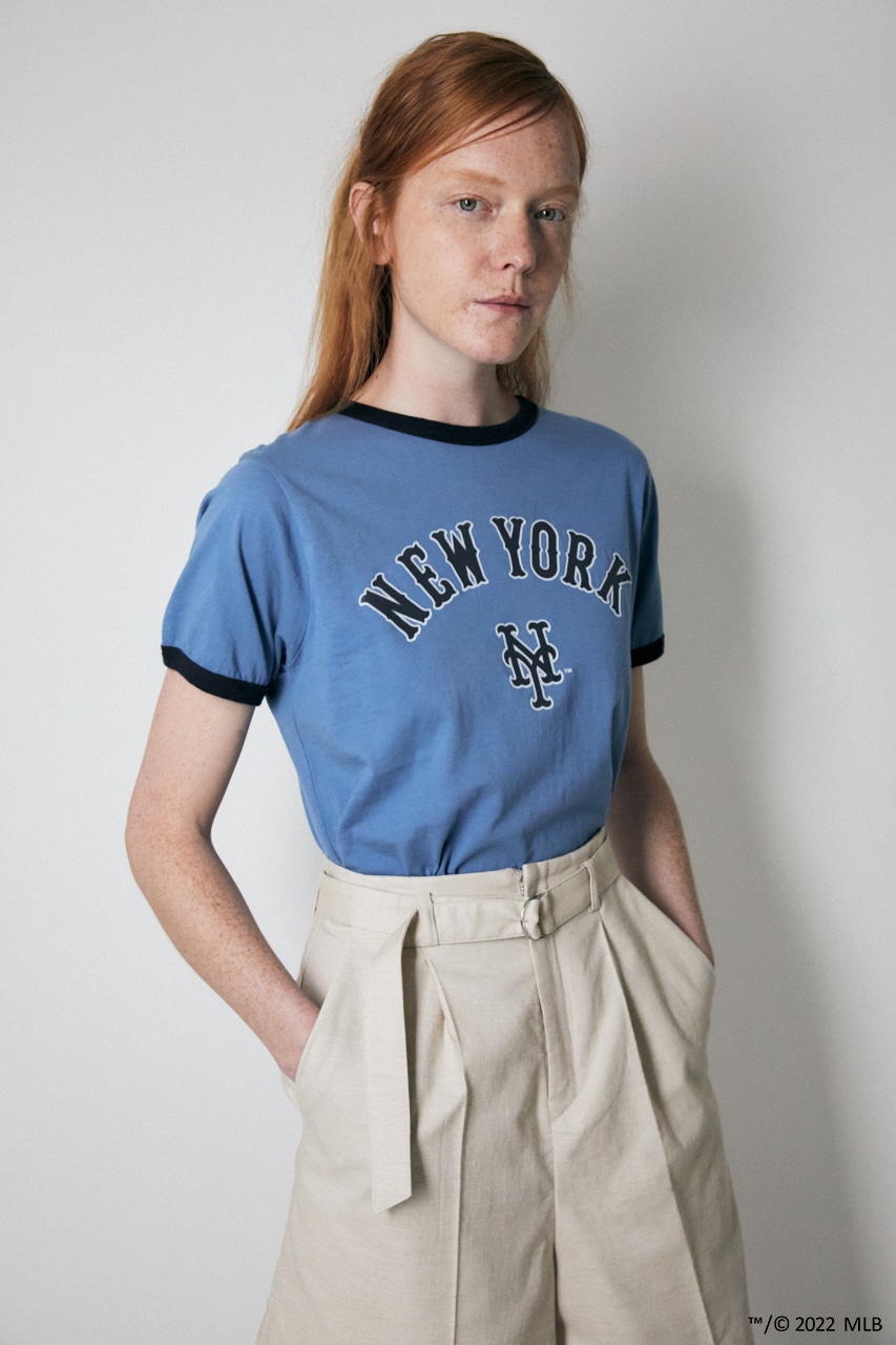 MLB RINGER Tシャツ BLU FREE