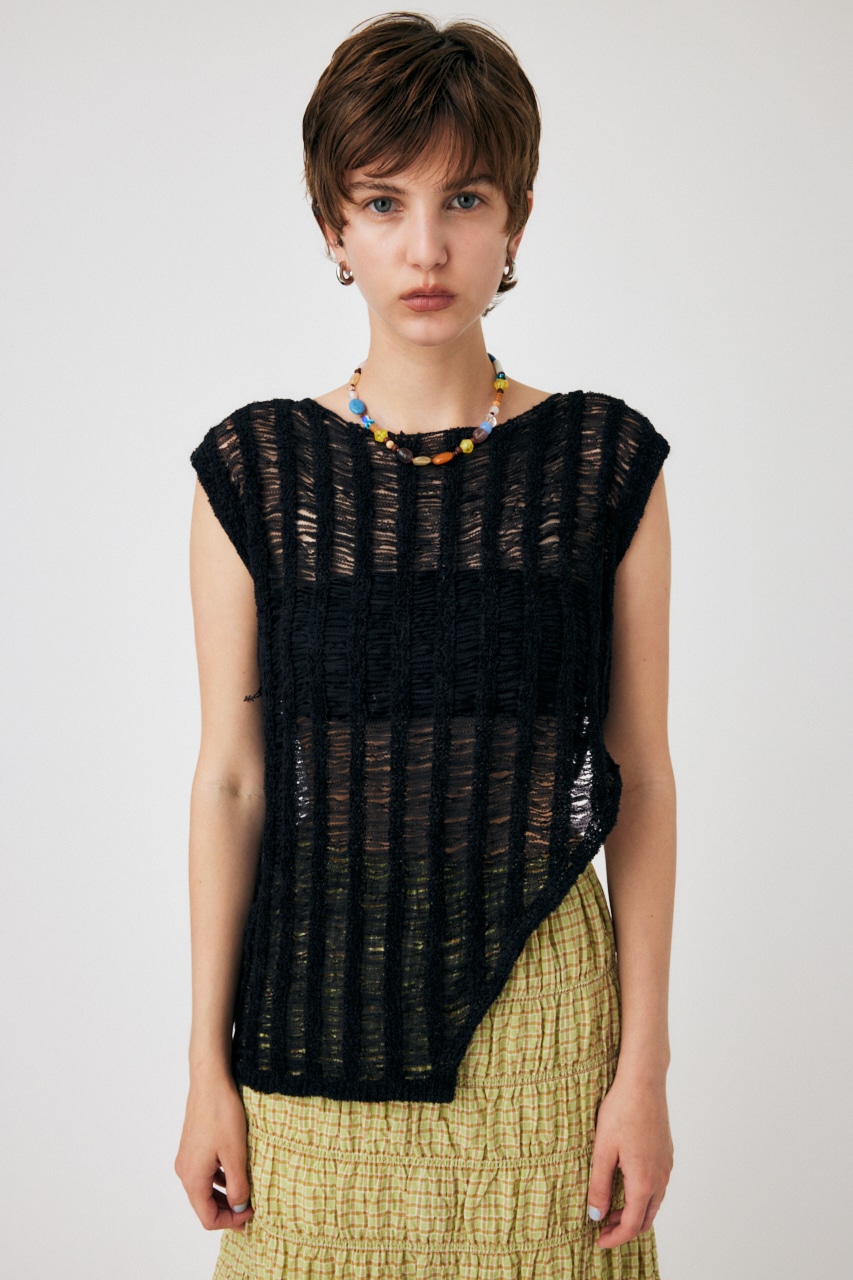 MOUSSY | TAPE YARN KNIT タンクトップ (タンクトップ ) |SHEL