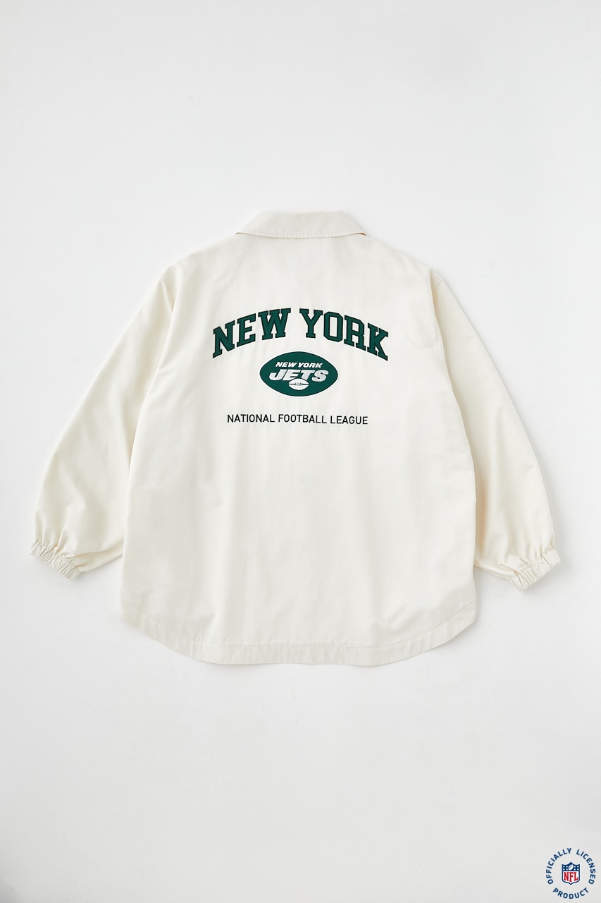 NFL ROUND HEM COACH ジャケット WHT FREE