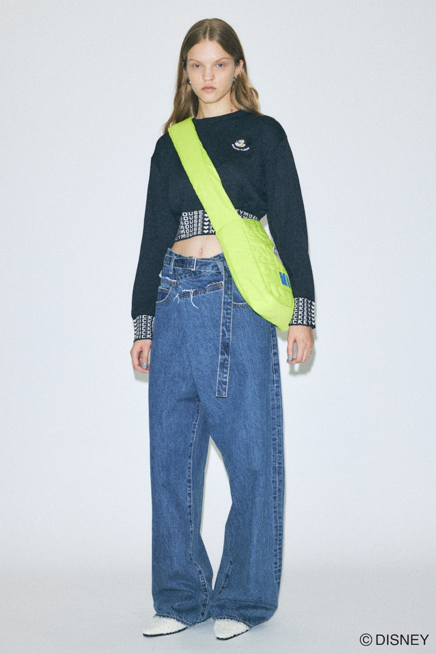 MD JACQUARD セーター BLK FREE