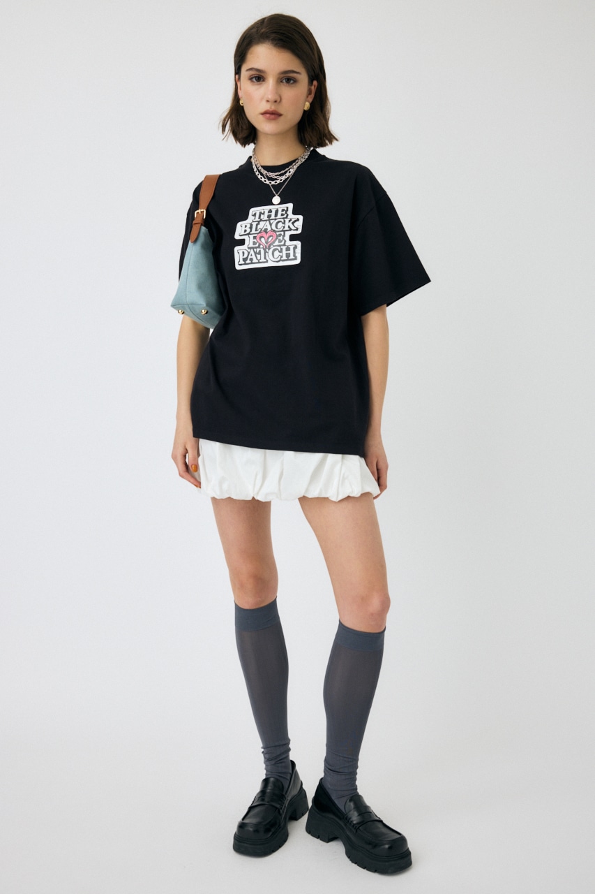 MOUSSY blackeyepatch OG ラインストーン TEE