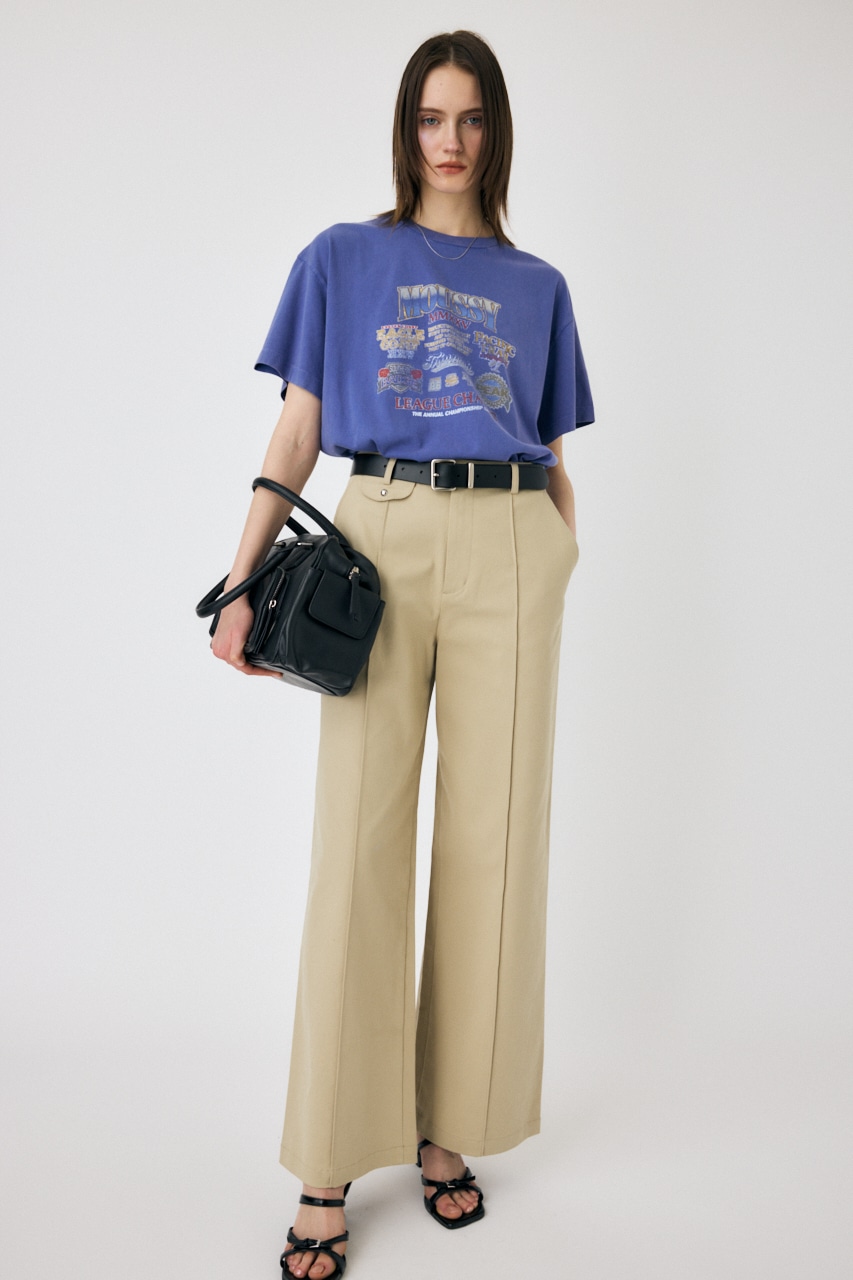 MOUSSY LEAGUE CHAMPS 25 Tシャツ BLU FREE
