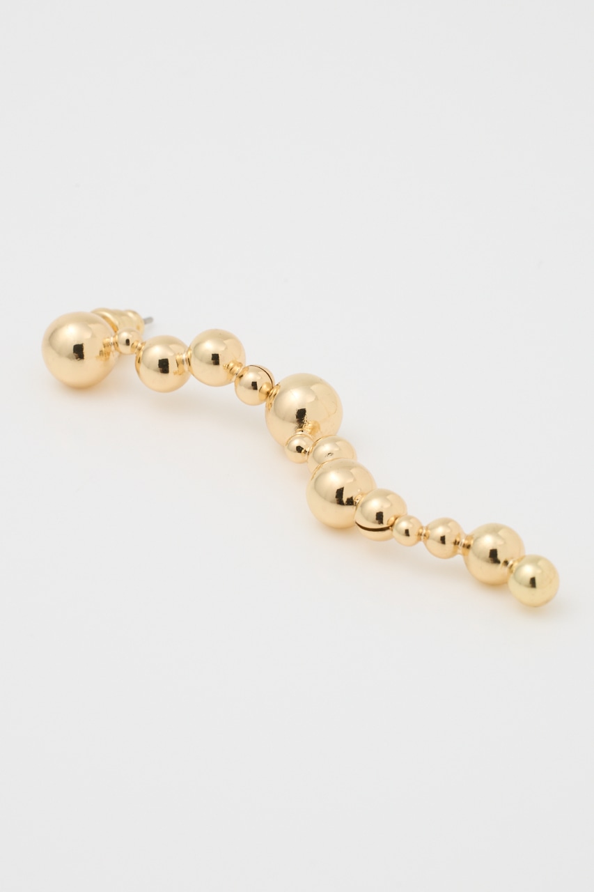 HANG DOWN CIRCLE ピアス GLD FREE