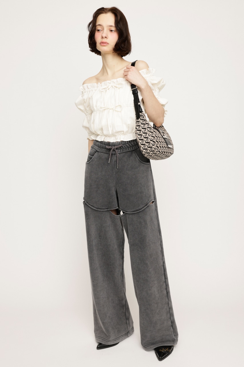 【LIMITED ITEM】HOLE OPEN SW パンツ BLK FREE