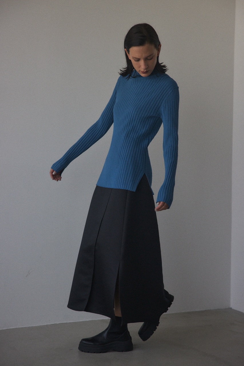 BLACK BY MOUSSY | satin wrap skirt (スカート(ロング) ) |SHEL'TTER