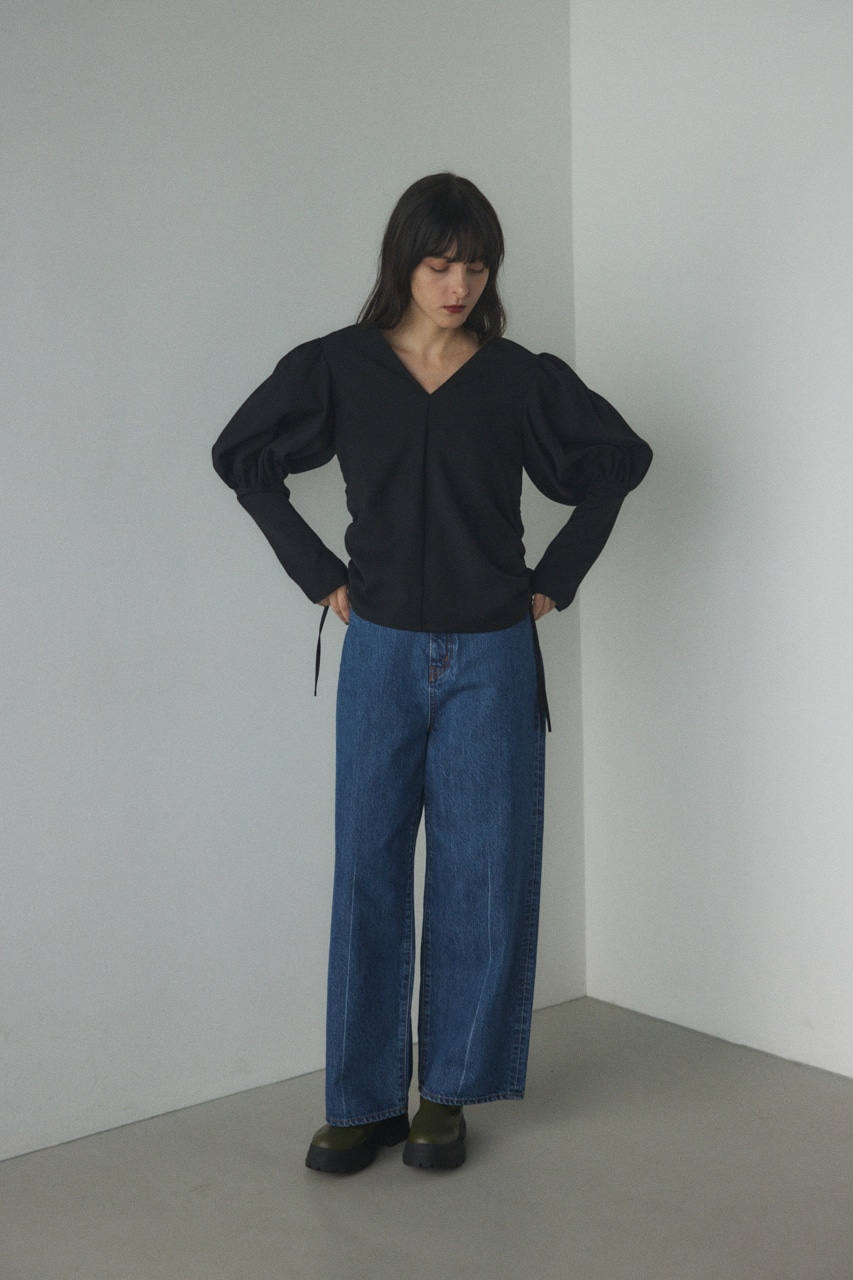 2way volume sleeve tops BLK 2