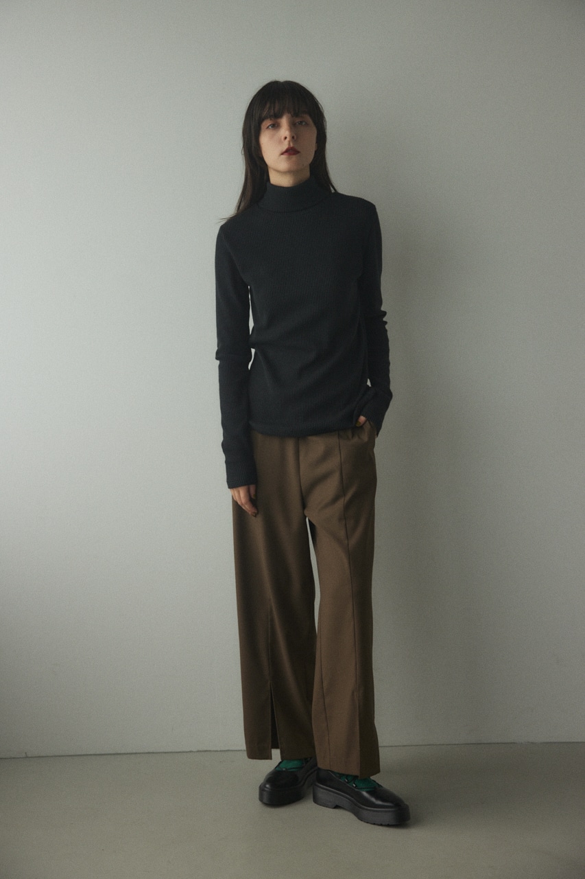 manyway turtle neck tops BLK FREE