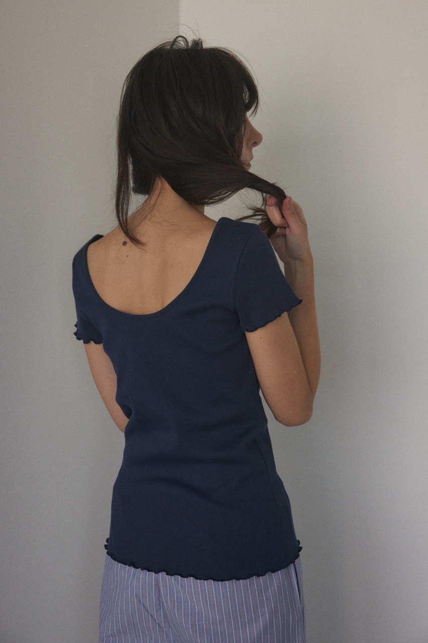 2way round neck tops NVY FREE