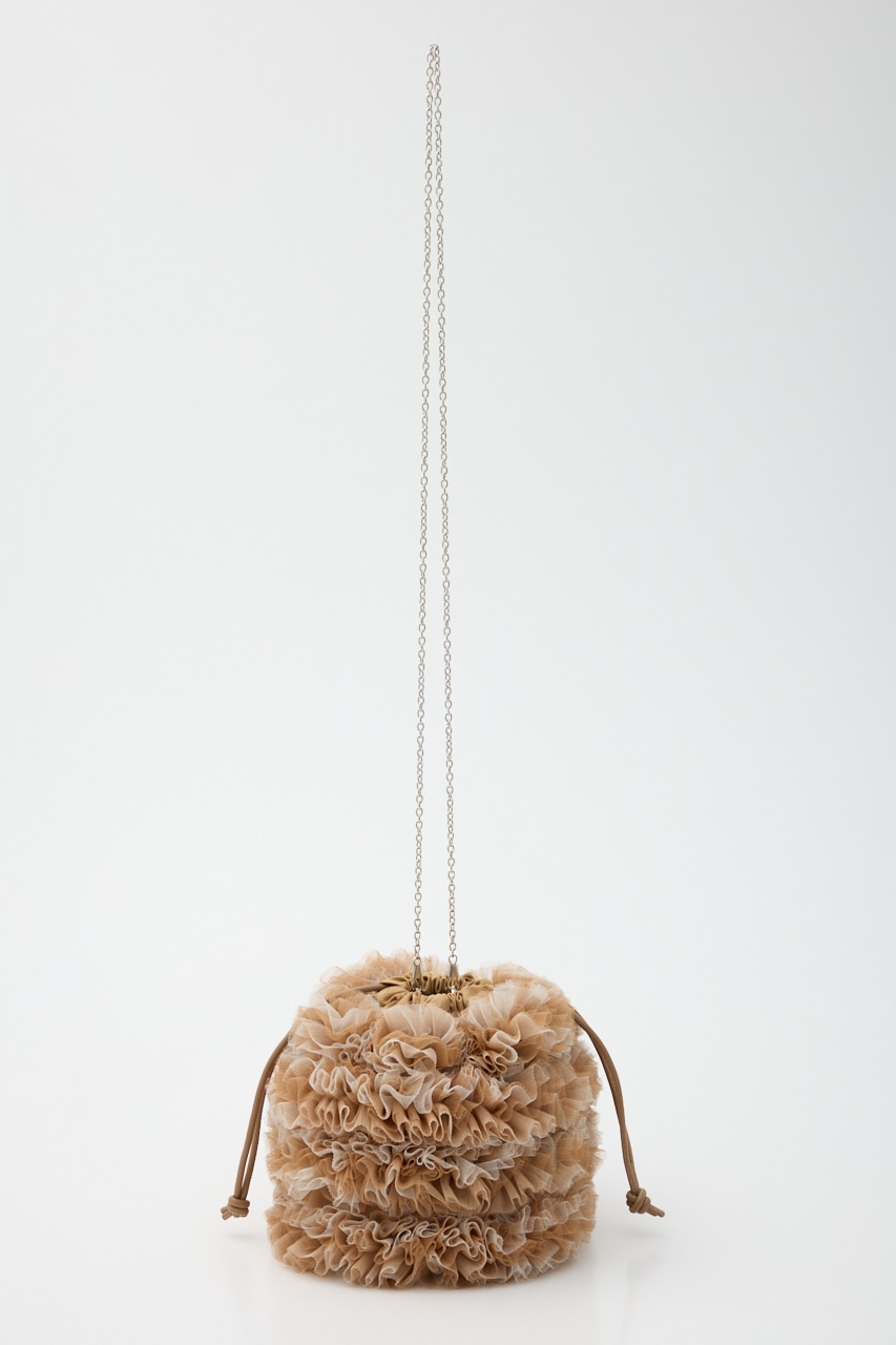 【SHEL'TTER SELECT】配色チュール2WAYドロストショルダーバッグ CAM FREE