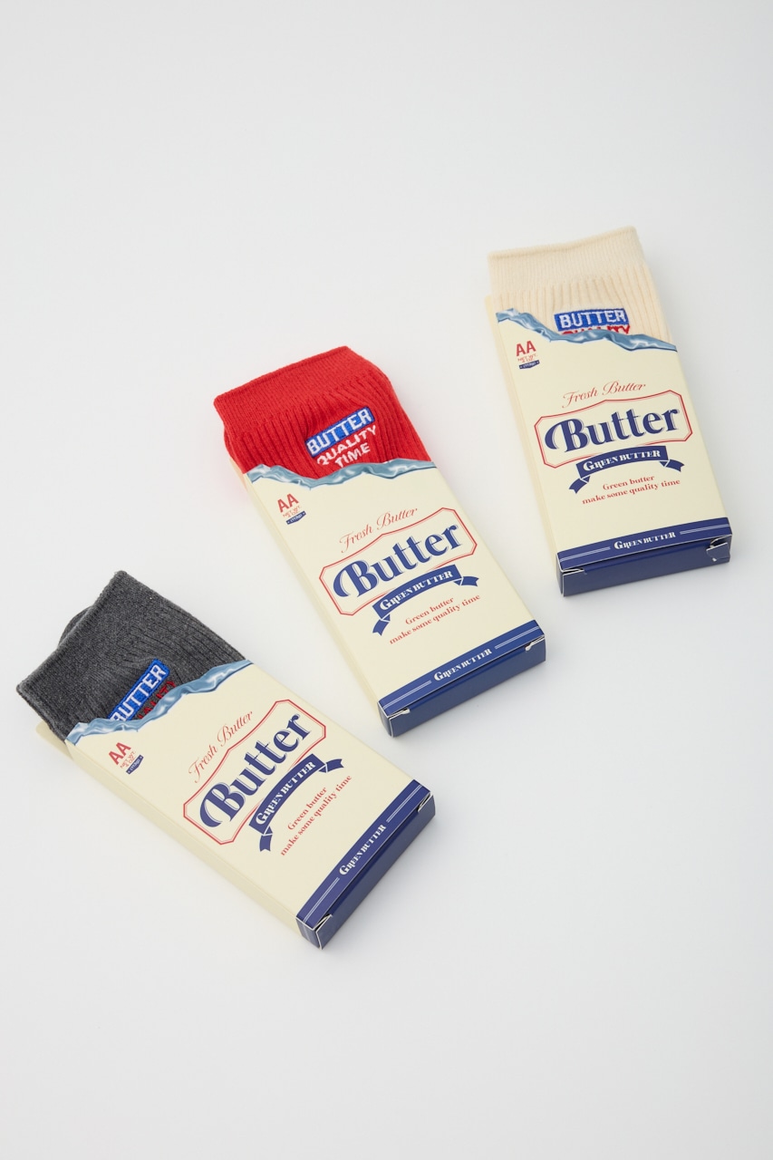 【GREEN BUTTER】3PACK Choice Package ロングソックス Multi_1 FREE
