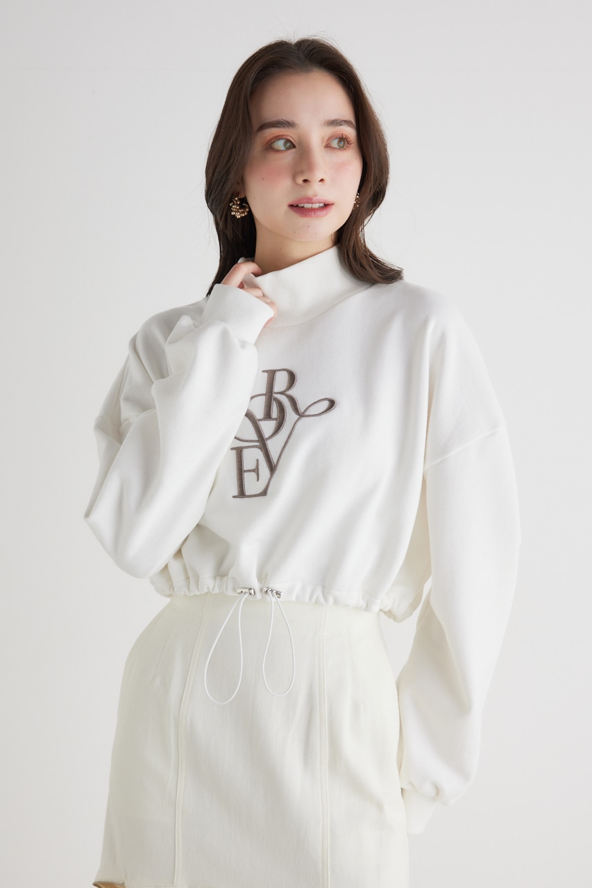 バルーンヘムロゴスウェットTOP WHT FREE