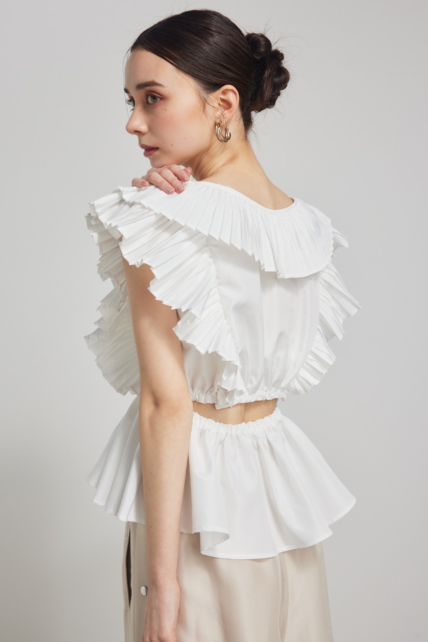 バックオープンペプラムBLS WHT FREE