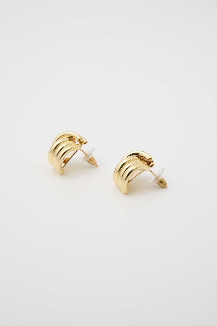 スタックメタルピアス GLD FREE