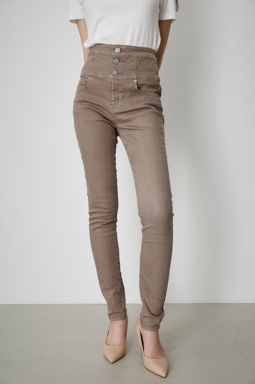 AZUL BY MOUSSY | HI-WAIST BUTTON DENIM SKINNY2 (スキニー ) |SHEL  