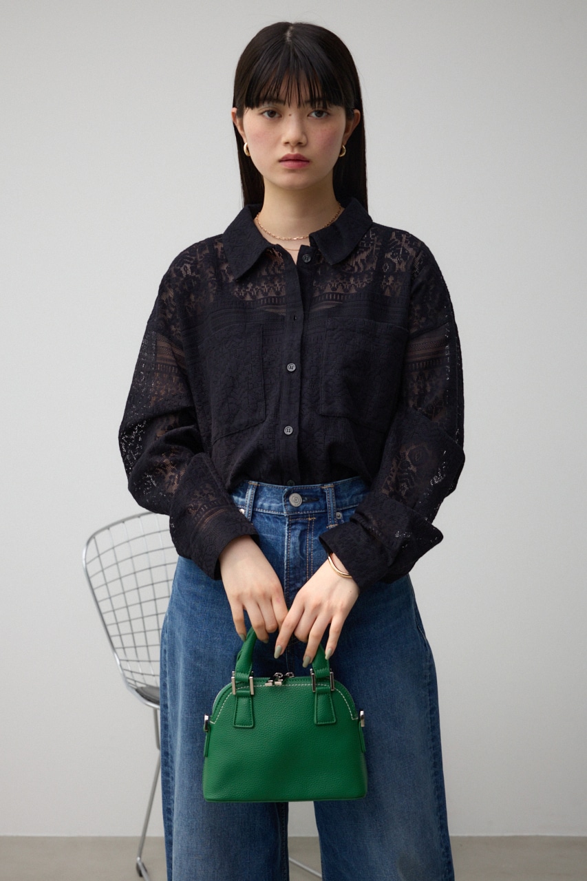 ダブルジッパーミニバッグ M/GRN FREE