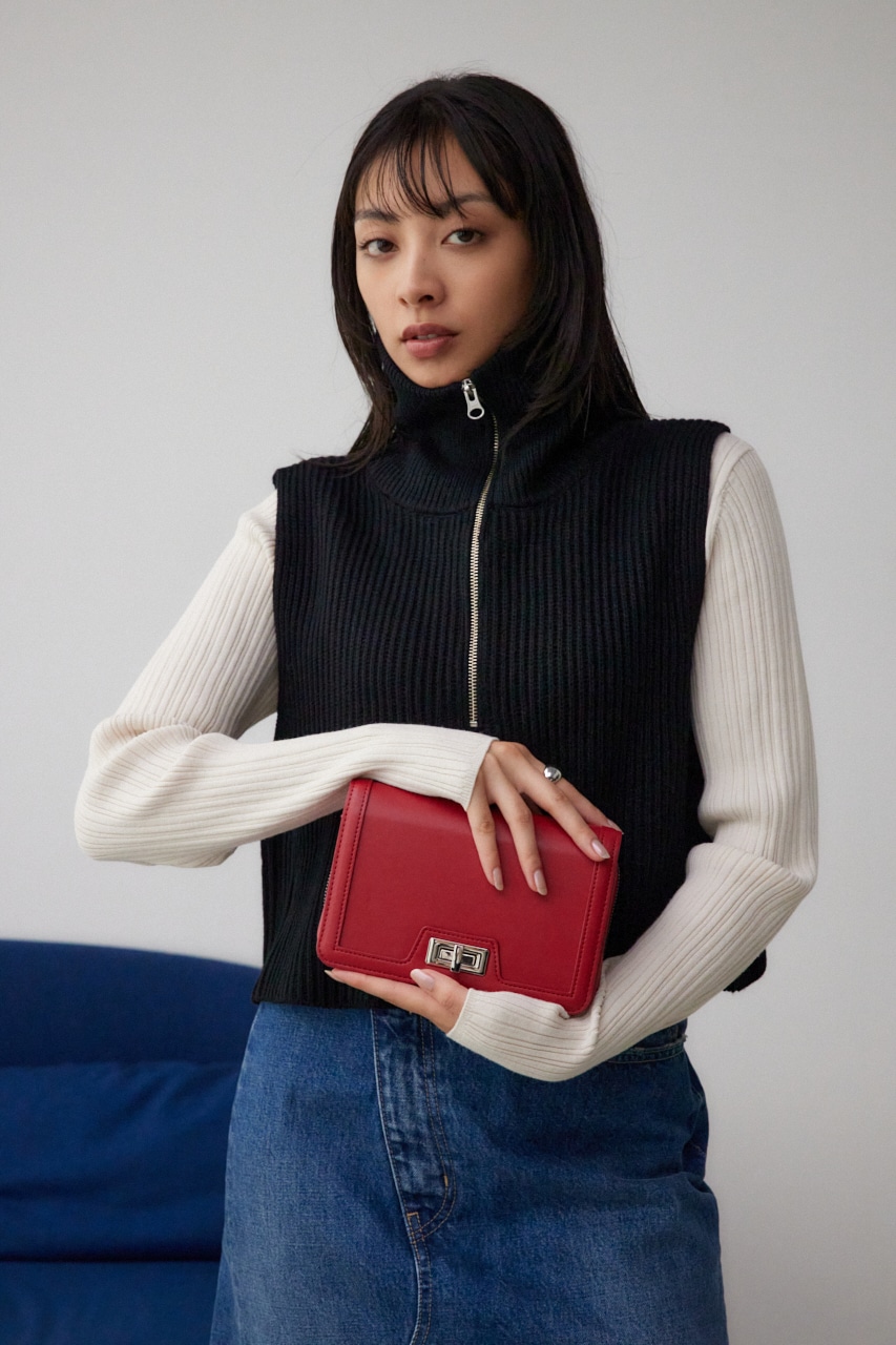 ターンロックバインディングウォレットバッグ RED FREE