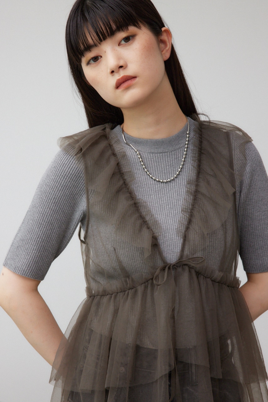 デザインチュールビスチェ GRY FREE