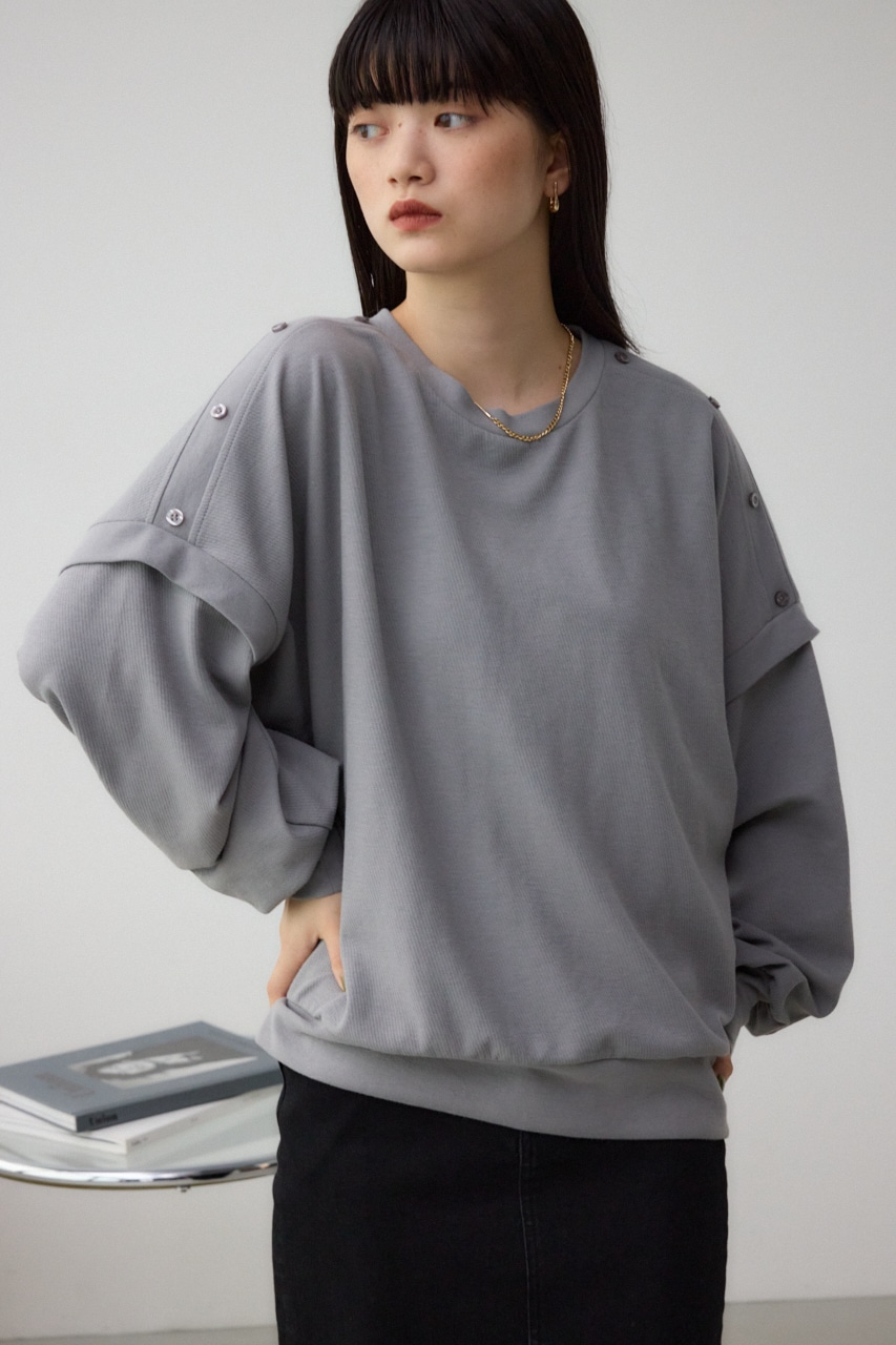 ドルマンカットトップス GRY FREE