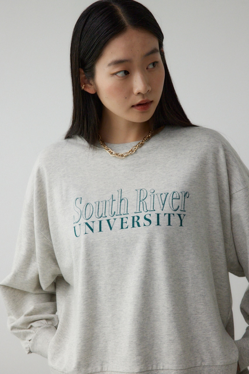 プリントウラケプルオーバー T.GRY FREE