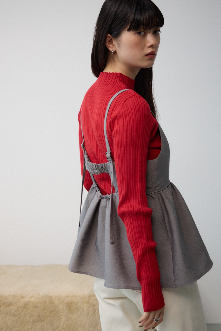 ジャガードフレアキャミ GRY FREE