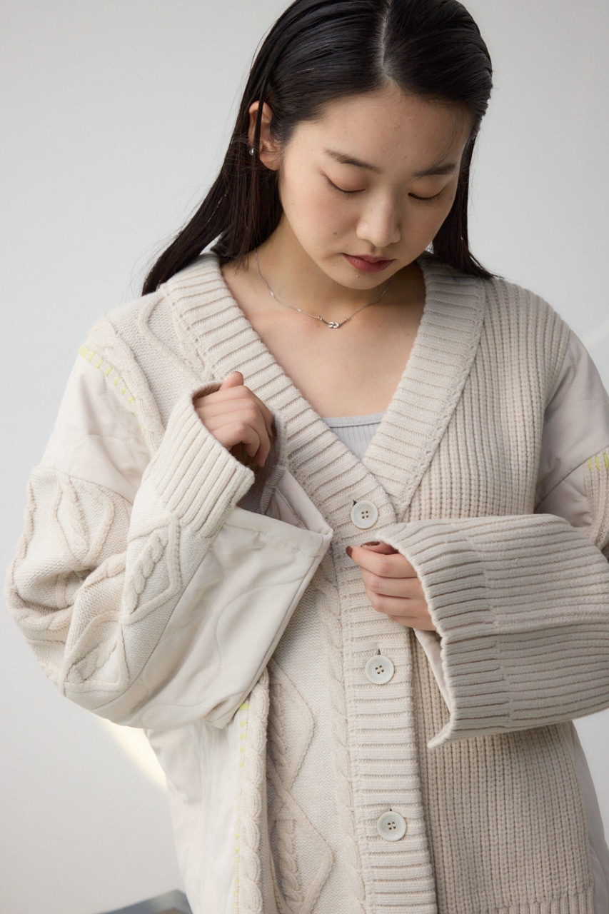 コンビネーションカーディガン IVOY FREE