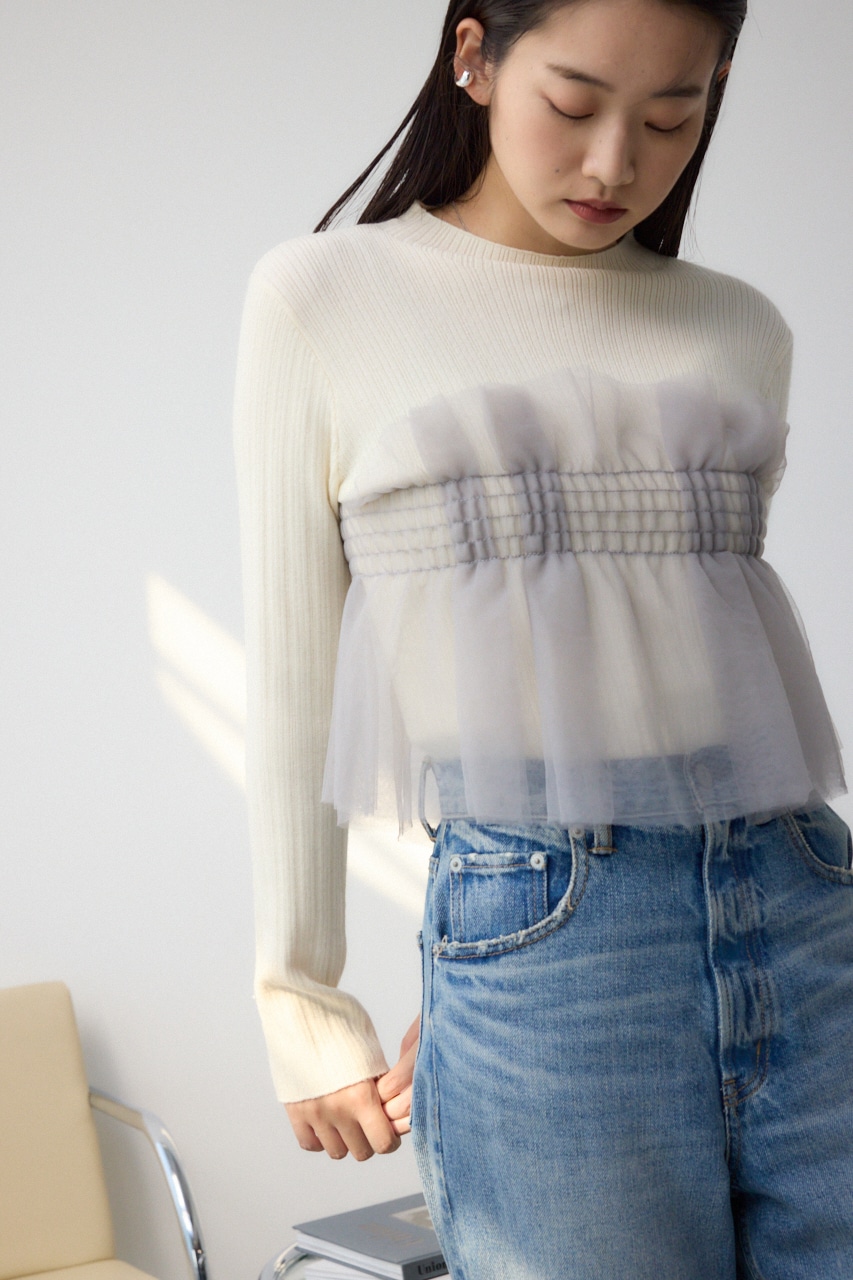 チュールビスチェドッキングニット IVOY FREE
