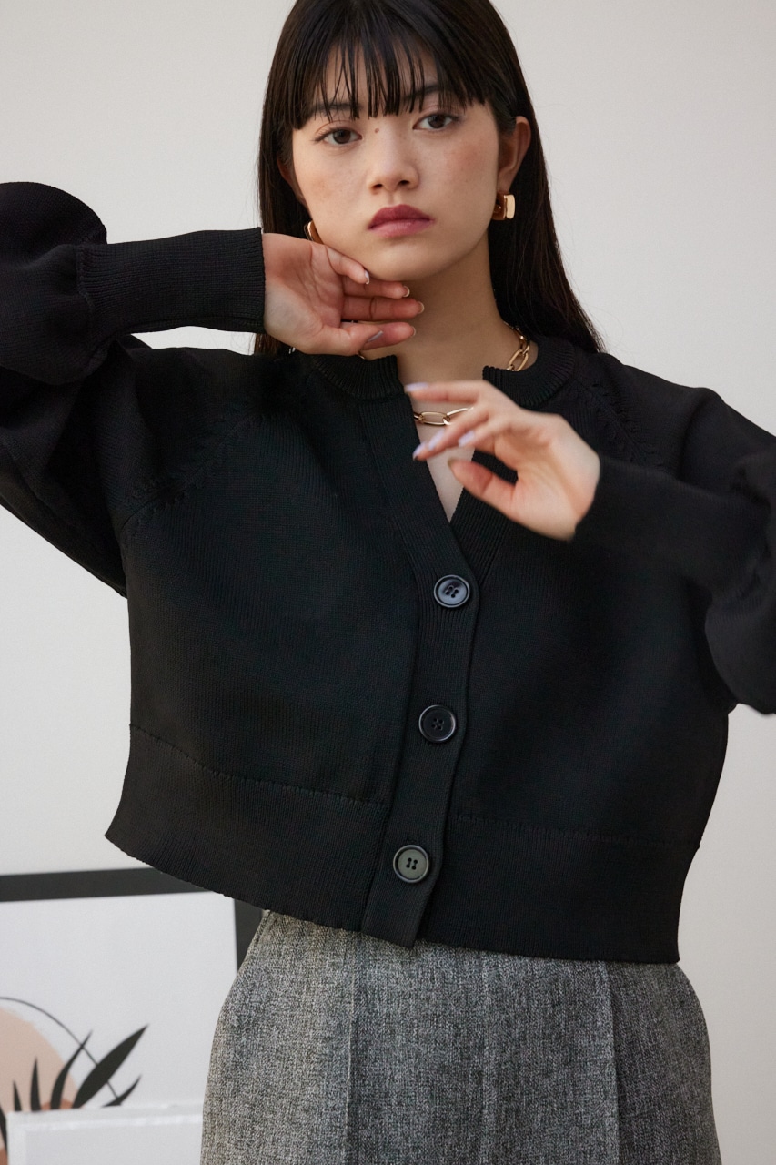 スポンディッシュカーディガン BLK M