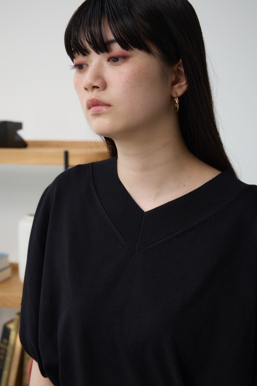 ワイドルーズニット BLK FREE