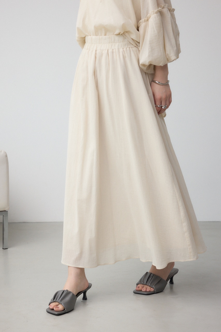 コットンボイルフレアスカート IVOY FREE