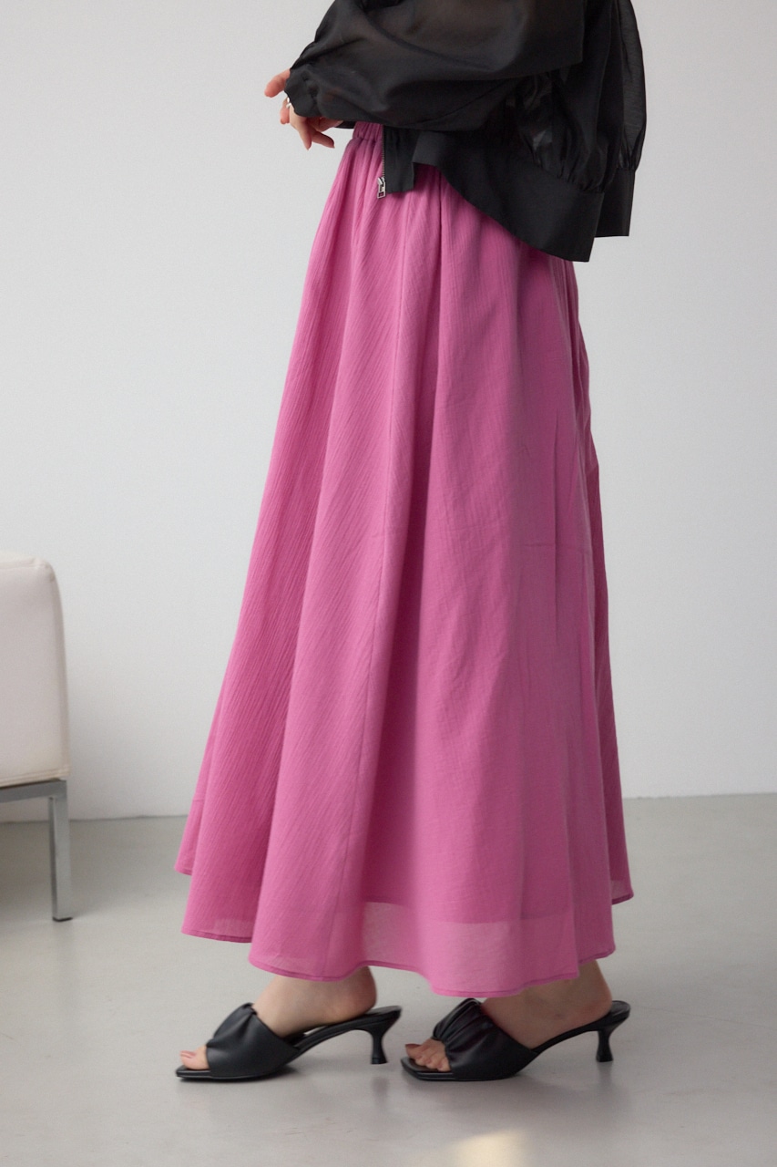 コットンボイルフレアスカート PNK FREE