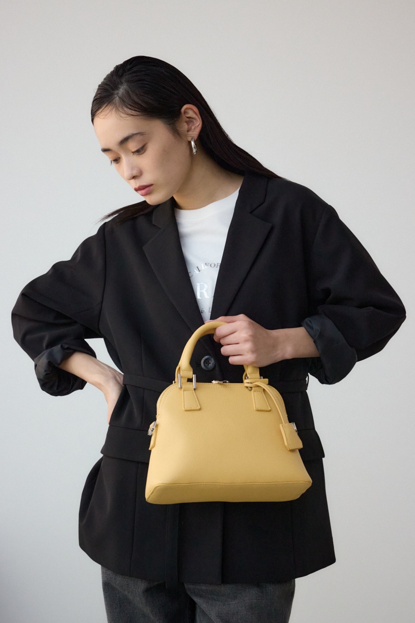 ダブルジッパーハンドバッグ L/YEL FREE