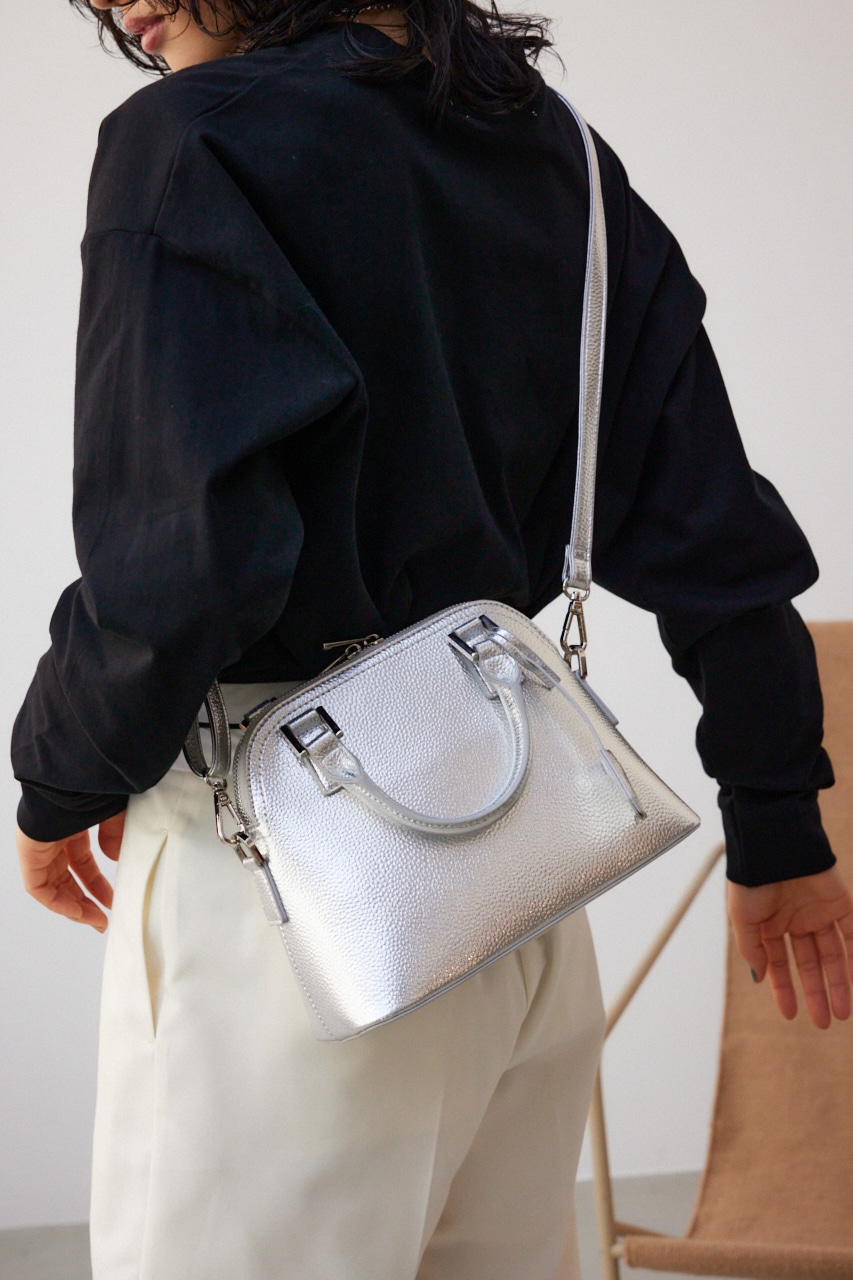 ダブルジッパーハンドバッグ SLV FREE