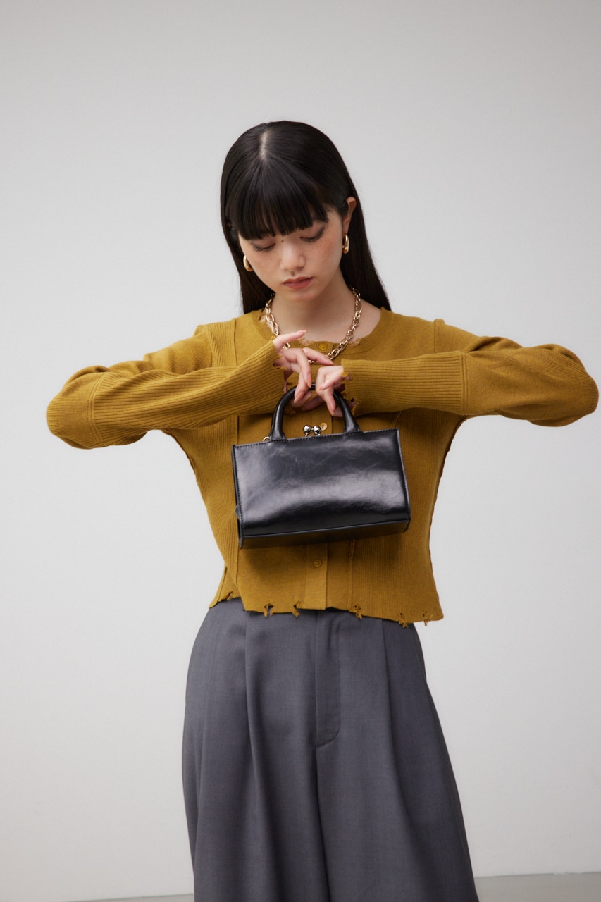 メタルフレームミニバッグ BLK FREE