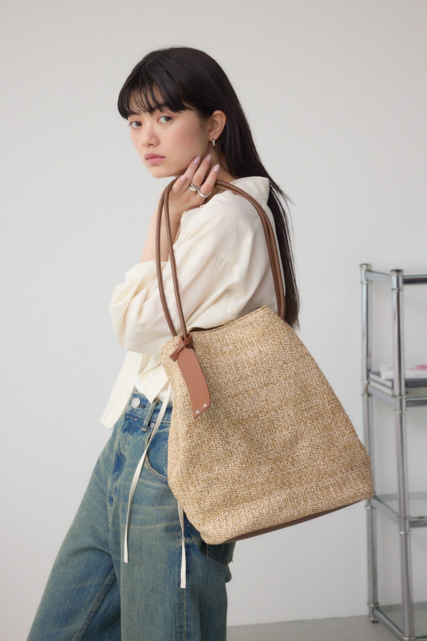 チャームセットメッシュトートバッグ BEG FREE