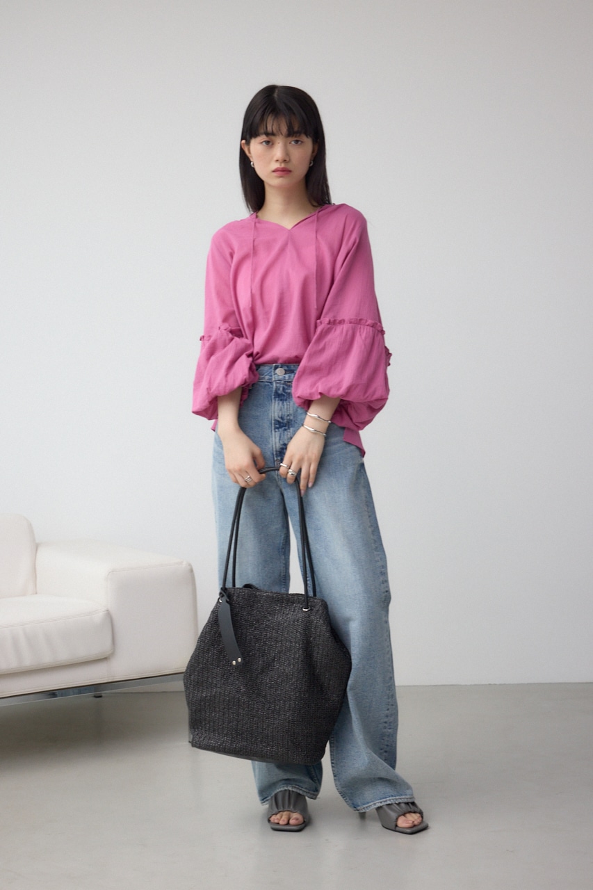 チャームセットメッシュトートバッグ BLK FREE