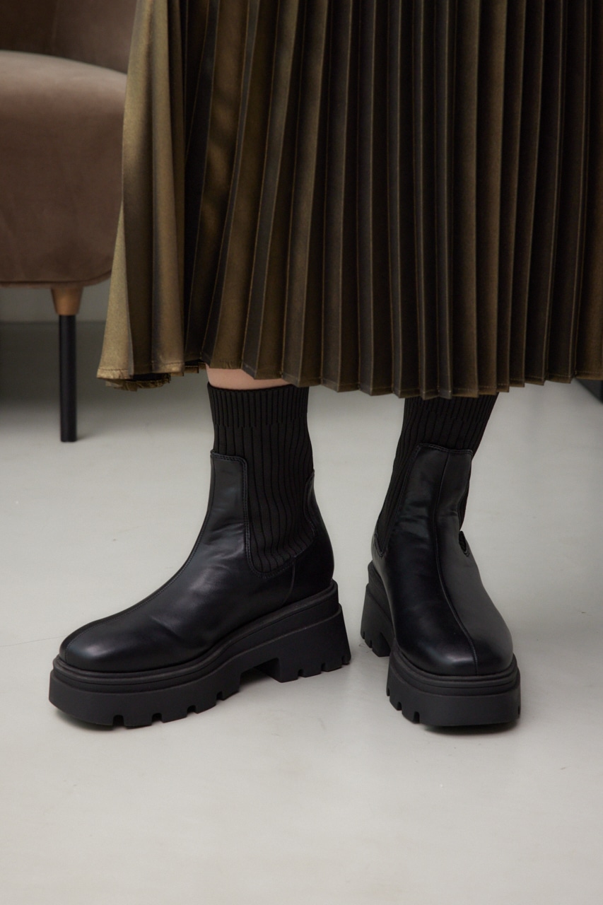 トラックソールソックスブーツ BLK M