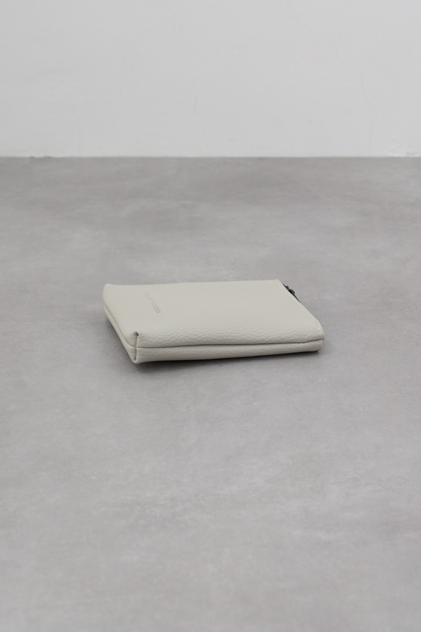 シュリンクフェイクレザーミニポーチ L/GRY FREE