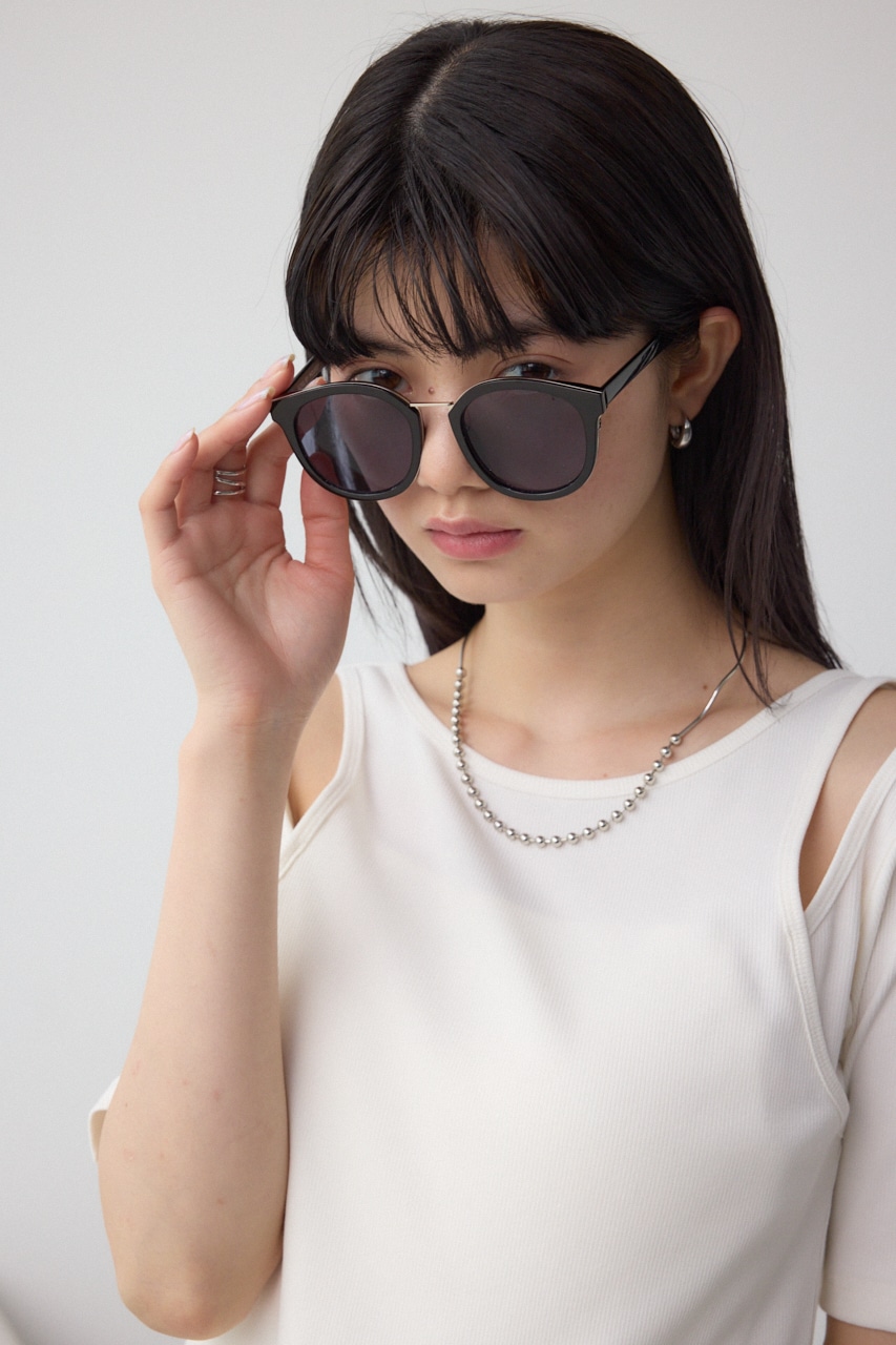 メタルブリッジウェリントンアイウェア BLK FREE