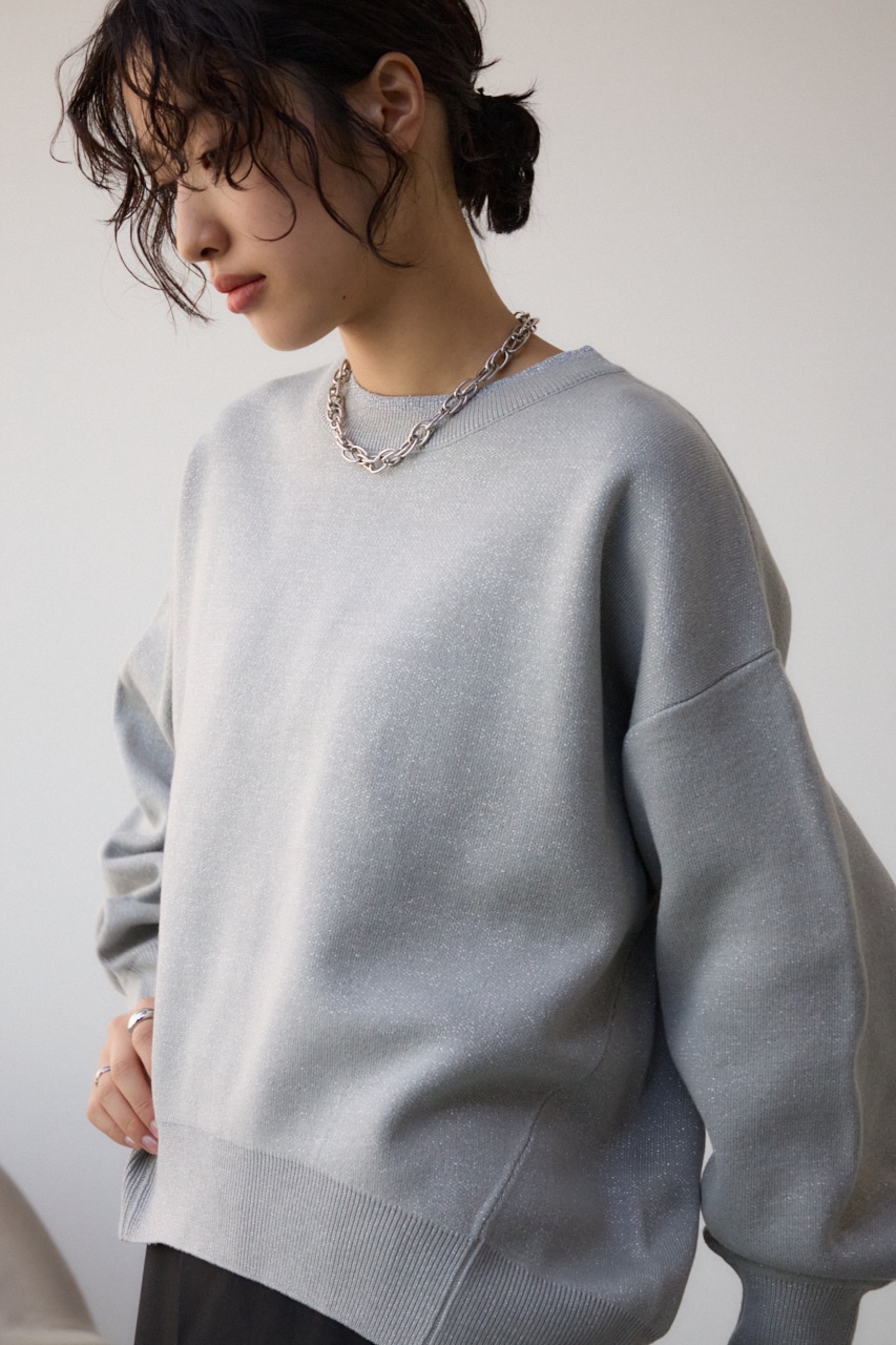 スウェットライクジャガードニット GRY FREE