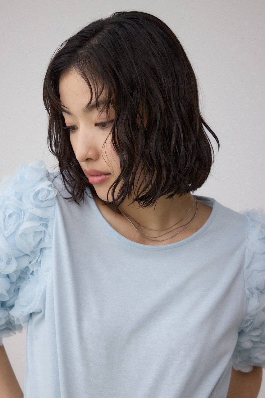 ソデチュールトップス L/BLU FREE