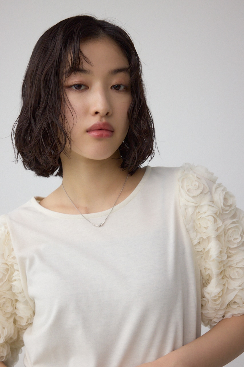 ソデチュールトップス O/WHT FREE