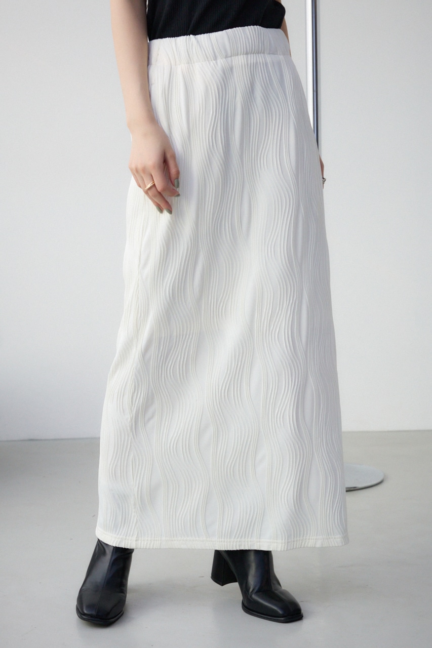 ヘンケイリブカットソータイトスカート O/WHT FREE