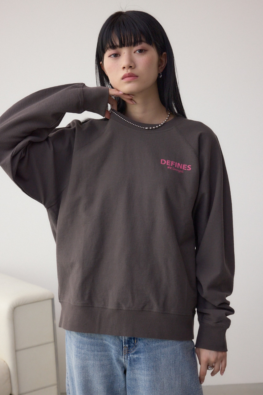 ミニウラケプリントトップス C.GRY FREE